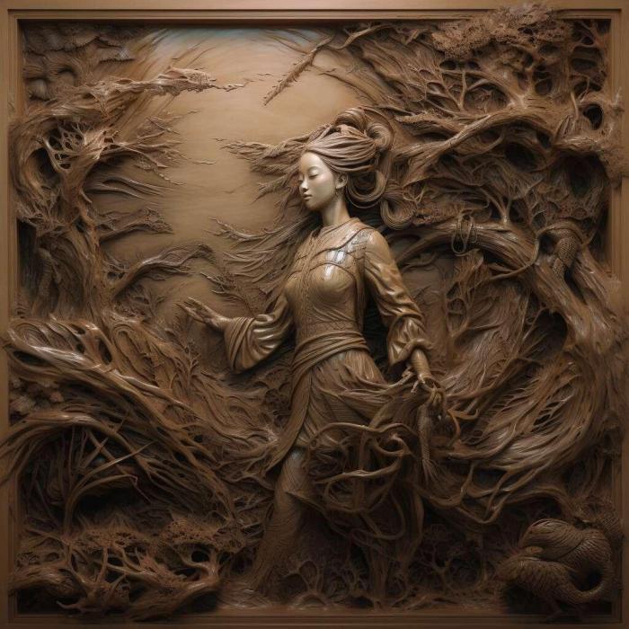 نموذج ثلاثي الأبعاد لآلة CNC 3D Art 